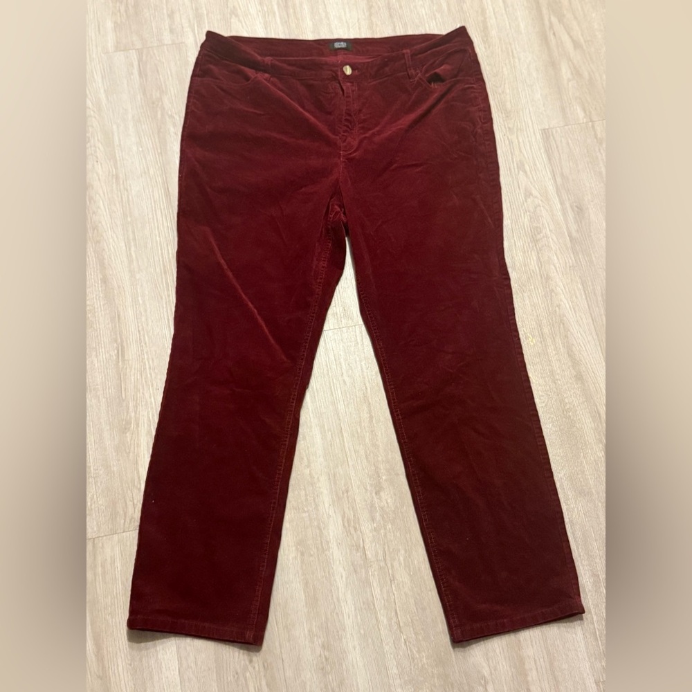 Burgundy Corduroy Pants